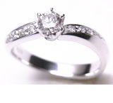 ダイヤリング　0.334ｃｔ　手作り作品