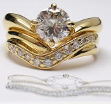 ダイヤリング　1.0ct　重ね着け　手作り作品