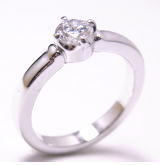 ダイヤリング　0.34ｃｔ　手作り作品