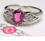 ルビーの指輪　リフォーム作品　宝石工房ながお