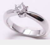 ダイヤリング　0.340ct　手作り作品