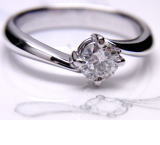 ダイヤリング　0.4ｃｔ　手作り作品