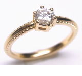 ダイヤリング　0.323ｃｔ　ｋ18　手作り