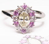 マーキスダイヤリング　0.47ｃｔ　手作り