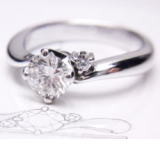 ダイヤリング　0.573ｃｔ　手作りリング