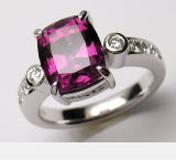 ルベライトリング　リフォーム作品　宝石工房ながお