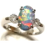 オパールの指輪をオーダーメイド　宝石工房ながお