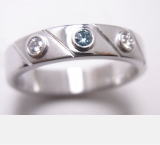 ダイヤリング　メンズ　手作り作品