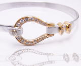 馬蹄バングル　大きいサイズのコンビ