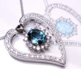 ハートペンダント　中石着せ替え