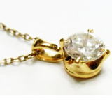 ダイヤペンダント　１８金を溶かして手作り　宝石工房ながお