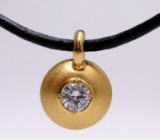 ダイヤペンダント　ドーム型　宝石工房ながお