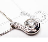 ダイヤペンダント　0.51ｃｔ　宝石工房ながお