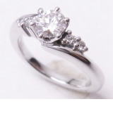 ダイヤリング　0.508ｃｔ　手作り