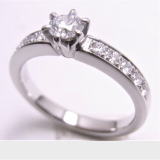 ダイヤリング　0.30　手作り　宝石工房ながお