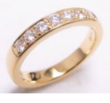 ハーフエタニティ結婚指輪　オーダーメイド