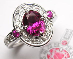 ルビーリング　手作りリフォーム作品　宝石工房ながお