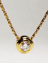 ダイヤペンダント0.231ｃｔ　１８金　宝石工房ながお