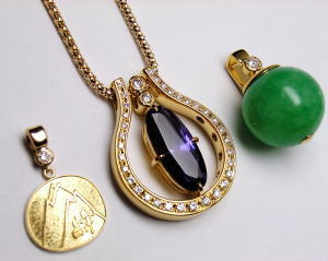 ブラックオパールの指輪　オーダーメイド　宝石工房ながお