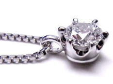 ダイヤペンダント0.537ｃｔ　王冠型を手作り　宝石工房ながお