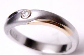 結婚指輪コンビリング　手作り