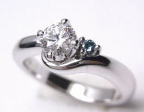 エンゲージリング　0.436ｃｔ　手作り