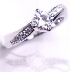 エンゲージリング　0.432ｃｔ　手作り