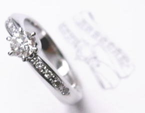 ダイヤリング　0.35ｃｔ　手作り