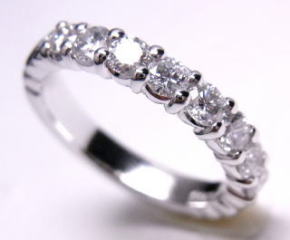 エタニティリング　0.81ｃｔ　手作り