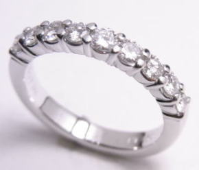 ハーフエタニティリング　手作り作品