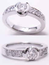 0.412ｃｔダイヤリング手作り