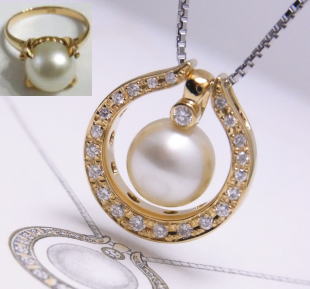 着せ替え出来るサークルペンダント　宝石工房ながお