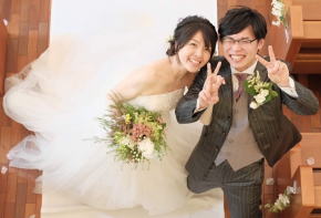 結婚式の写真　宝石工房ながお