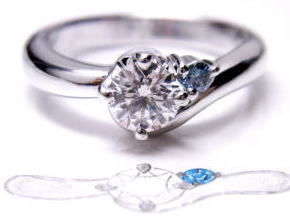 エンゲージリング　0.436ｃｔ　手作り