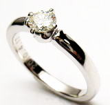 ダイヤリング　0.38ｃｔ　手作り