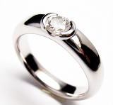 ダイヤリング　0.35ｃｔ　手作り