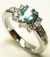 パライバトルマリンリング　オーダーメイド　宝石工房ながお