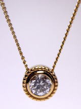 ダイヤペンダント　0.540　手造り　宝石工房ながお