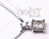 プリンセスダイヤペンダント　手造り　宝石工房ながお