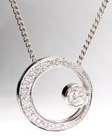 ダイヤペンダント0.308ｃｔ　手造り　宝石工房ながお