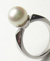 アコヤ真珠の指輪　オーダーメイド　宝石工房ながお