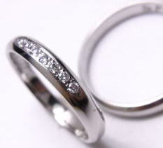 結婚指輪にメレダイヤを後付