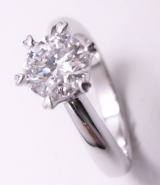 ダイヤリング　1.147ｃｔ　ハート爪で手作り