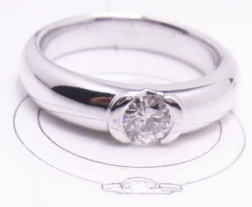 0.37ｃｔダイヤリング　手作り指輪