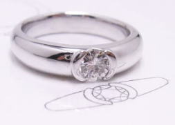 0.37ｃｔダイヤリング　ｐｔ900