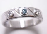 男性用リング　ブルーダイヤｐｔ900
