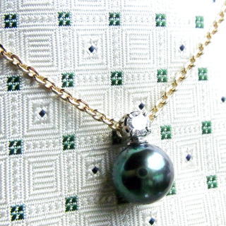 黒真珠のタイハンガーオーダーメイド　宝石工房ながお