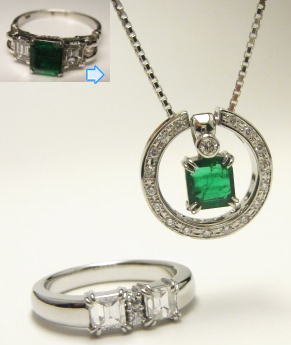 ブラックオパールの指輪　オーダーメイド　宝石工房ながお