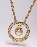 丸型取替ペンダント　パール　宝石工房ながお