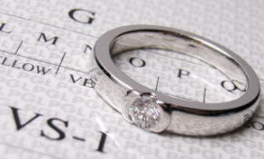 ハイグレードダイヤのリング　宝石工房ながお